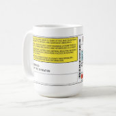 元のコーヒー規定のマグ-15 oz. コーヒーマグカップ (正面左)