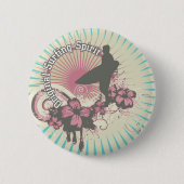 元のサーフィンの精神のTシャツおよびギフト 缶バッジ (正面)