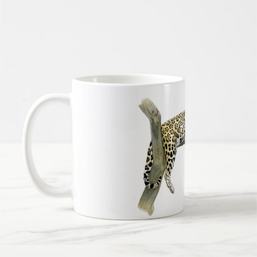 元のジャガーの芸術 コーヒーマグカップ (左)