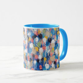 元のテル・アビブの通りの芸術を特色にするコーヒー・マグ マグカップ