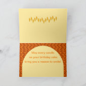 元のデジタル芸術のバースデー・カード カード (内部)