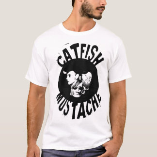 元のナマズの髭のロゴ Tシャツ