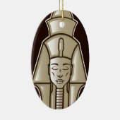 元のファラオのエジプト人の定規 セラミックオーナメント (右)