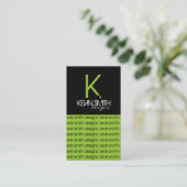 元のモノグラムの名刺 名刺 (スタンド正面)