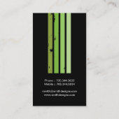 元のモノグラムの名刺 名刺 (裏面)