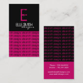 元のモノグラムの名刺 名刺 (正面/裏面)