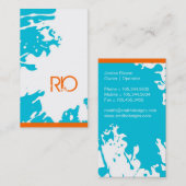 元のモノグラムの名刺 名刺 (正面/裏面)