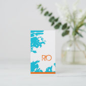 元のモノグラムの名刺 名刺 (スタンド正面)