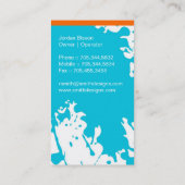 元のモノグラムの名刺 名刺 (裏面)