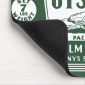 元のラベルレトロ岬のブルターニュのカキのマウスパッド マウスパッド (コーナー)