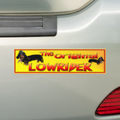 元のロウライダーのバンパーステッカー バンパーステッカー (車上)