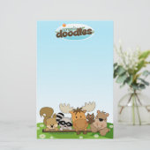 元のロゴの文房具 便箋 (スタンド正面)