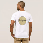元のロゴの背部 Tシャツ (裏面フル)