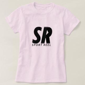 元のロゴのSPORTREELの女性のピンクのTシャツ Tシャツ