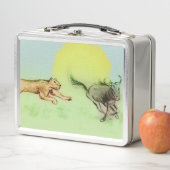 元のヴィンテージアートメタルランチボックス – Chase メタルランチボックス (インサイチュ)