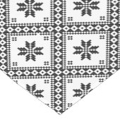 元の交差ステッチのデザインの継ぎ目が無いパターン ショートテーブルランナー (コーナー)