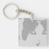 元の写真撮影CATの写真Keychain キーホルダー (正面)
