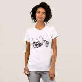 元の古い学校のバイク Tシャツ (正面フル)