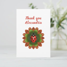 元の名前はコクワガタの赤、白、緑 サンキューカード