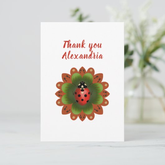 元の名前はコクワガタの赤、白、緑 サンキューカード (スタンド正面)