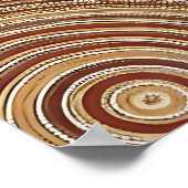 元の地図のドット ポスター (角)