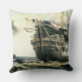 元の大西洋ケーブルを置くHMS Agamemnon クッション (裏面)