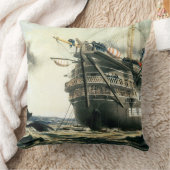 元の大西洋ケーブルを置くHMS Agamemnon クッション (ブランケット)