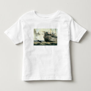 元の大西洋ケーブルを置くHMS Agamemnon トドラーTシャツ