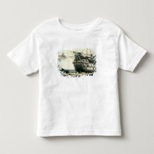 元の大西洋ケーブルを置くHMS Agamemnon トドラーTシャツ