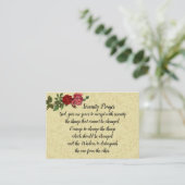 元の平静の祈りの言葉の神聖なカード 名刺 (スタンド正面)