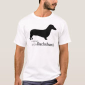 元の幸運なダックスフント Tシャツ (正面)