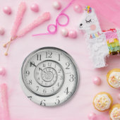 元の時間の抽象芸術の時計 ペーパープレート (パーティー)