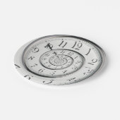 元の時間の抽象芸術の時計 ペーパープレート (アングル)