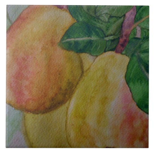 元の水彩画が付いている台所タイル タイル (正面)