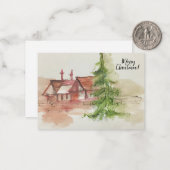 元の水彩画の下書き ノートカード (正面/裏面インサイチュ)