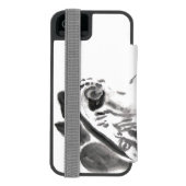 元の水彩画猿年の(占星術の)十二宮図の場合 INCIPIO iPhoneウォレットケース (フォリオ裏面)