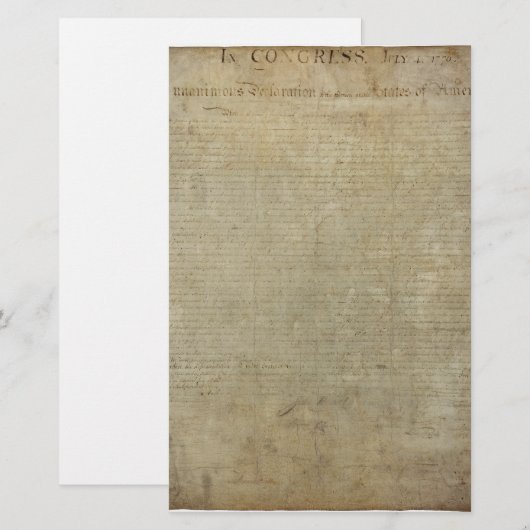 元の独立宣言 便箋 (正面/裏面)