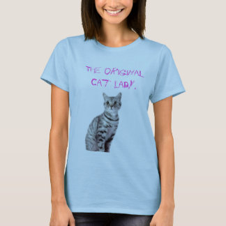元の猫の女性 Tシャツ