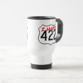 元の白私は422タンブラーを憎みます トラベルマグ (正面右)