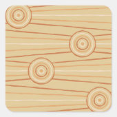 元の線と円絵画の スクエアシール (正面)