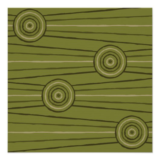 元の線と円絵画の ポスター (正面)