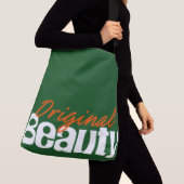 元の美しいの交差体のトートバック クロスボディバッグ (クローズアップ)