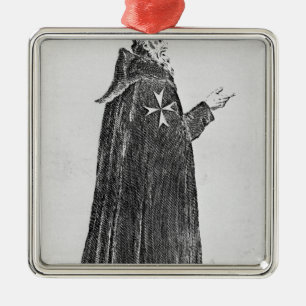 元の習慣の騎士Hospitaller メタルオーナメント