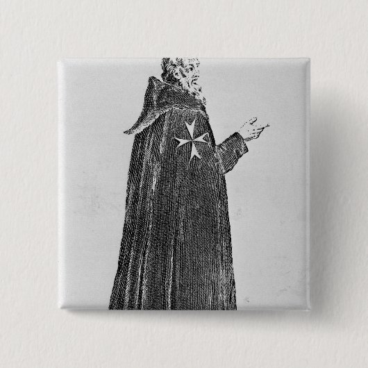 元の習慣の騎士Hospitaller 缶バッジ (正面)
