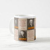 元の自由意志論者のコーヒー・マグ コーヒーマグカップ (正面左)