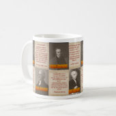 元の自由意志論者のコーヒー・マグ コーヒーマグカップ (正面左)