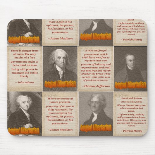 元の自由意志論者のマウスパッド マウスパッド (正面)