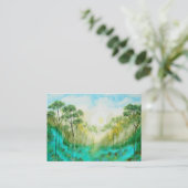 元の芸術からの平静ビジネスプロフィールカード 名刺 (スタンド正面)