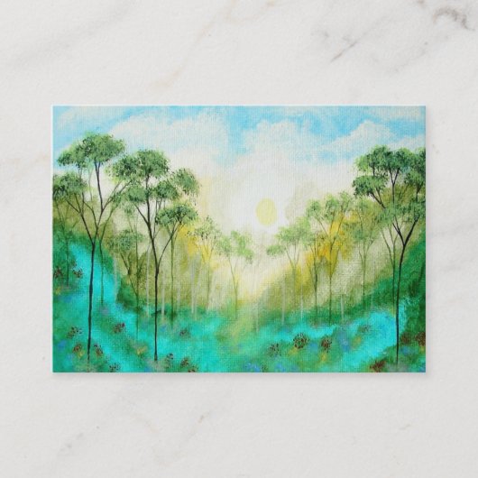 元の芸術からの平静ビジネスプロフィールカード 名刺 (正面)