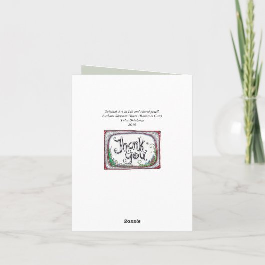 元の芸術のメッセージカード、含まれている白い封筒 カード (裏面)